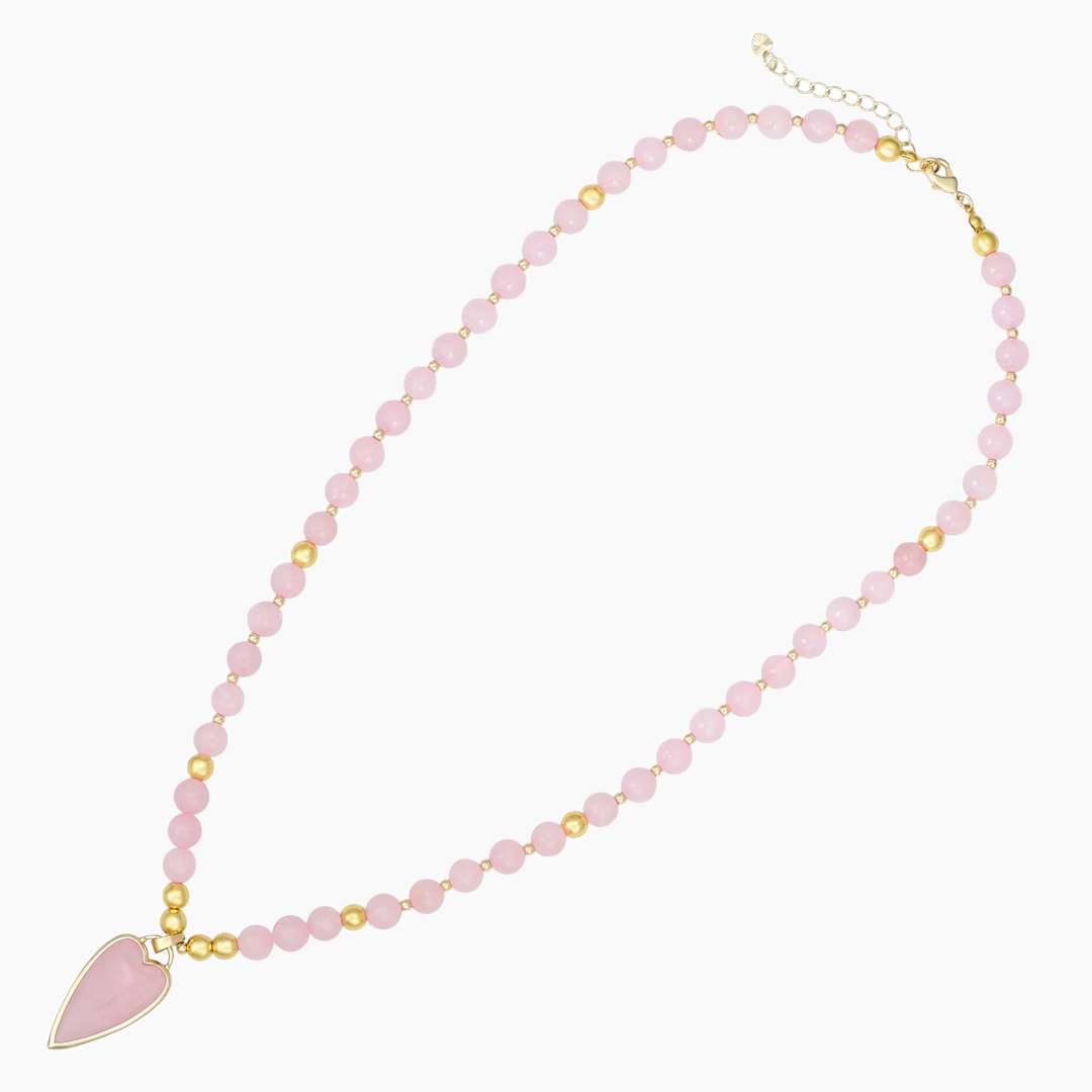 Collier coeur allongé amour de la Saint-Valentin