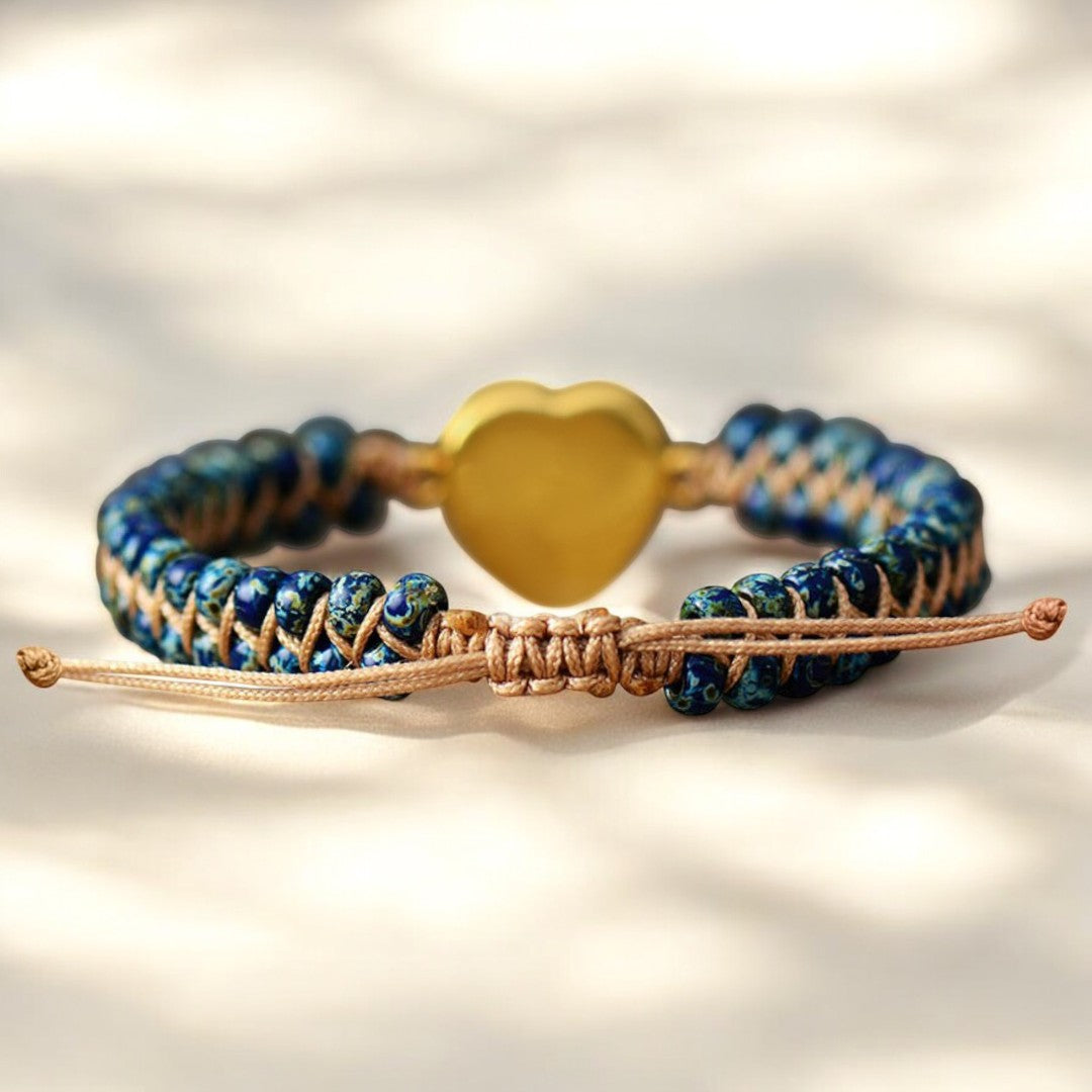 Bracelet coeur opale amitié éternelle