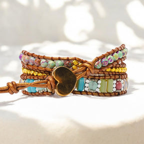 Heilendes Rhodochrosit Wickelarmband