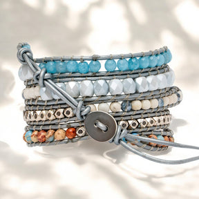 Heilender Topas Wickelarmband