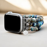 Imperial Jasper Stretch Apple Watch Armband