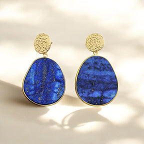 Lapis-Lazuli-Schutz-Tropfenohrringe