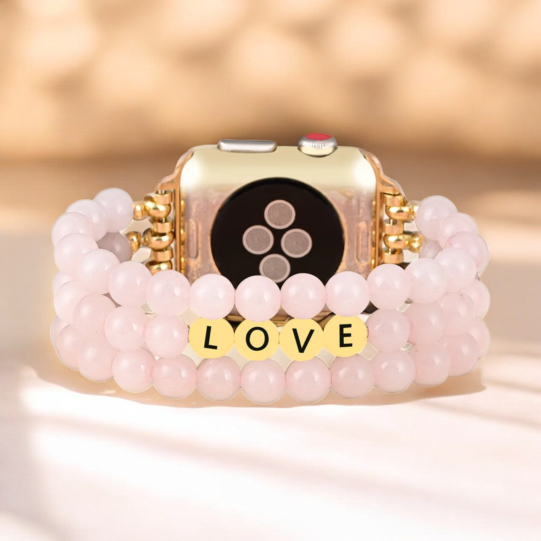 Rosequarz-Liebe Inspiration Apple Watch Armband