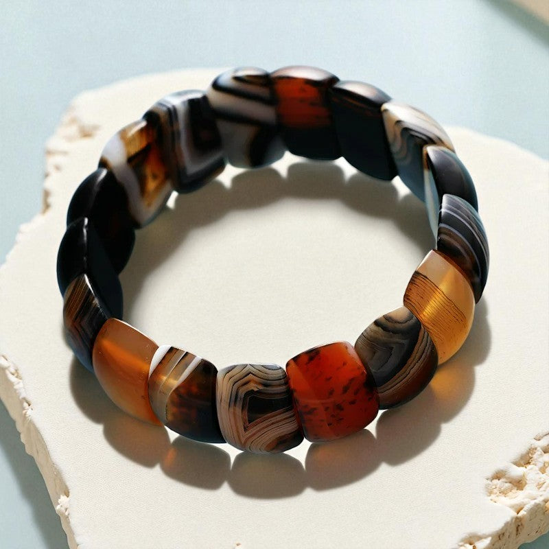 Bracelet épais en onyx guérisseur