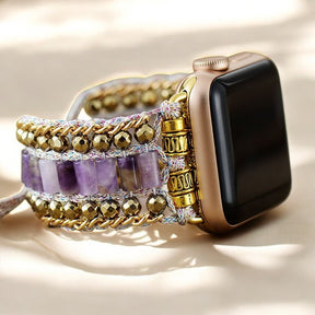 Majestätisches Amethyst Apple Watch Armband