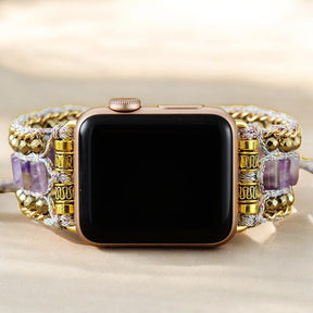 Majestätisches Amethyst Apple Watch Armband