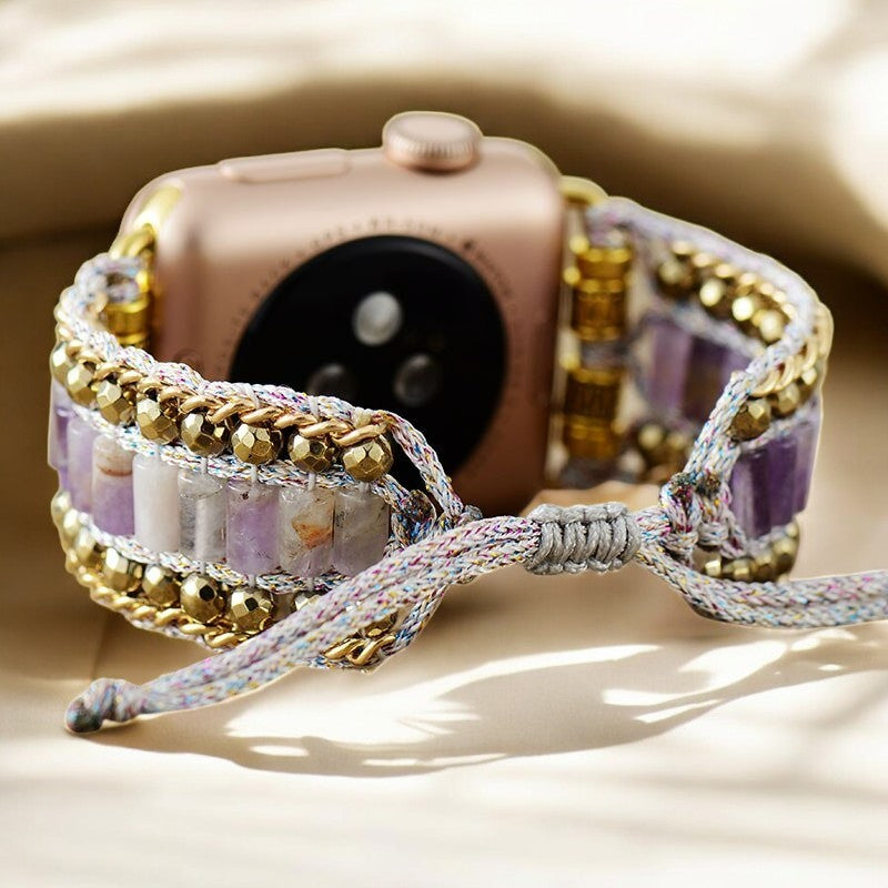 Majestätisches Amethyst Apple Watch Armband