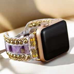 Majestätisches Amethyst Apple Watch Armband