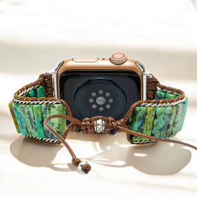 Bracelet Apple Watch pour homme turquoise africain