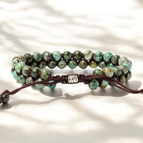 Bracelet pour homme en turquoise africaine