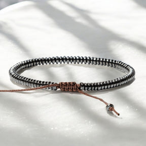 Bracelet en pierre hématite pour homme