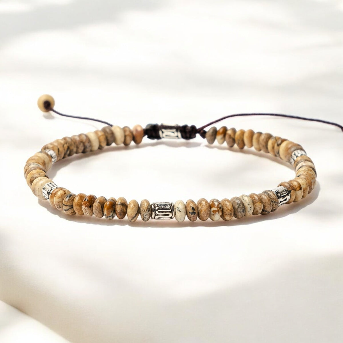 Herrenarmband aus tibetischem Jaspis