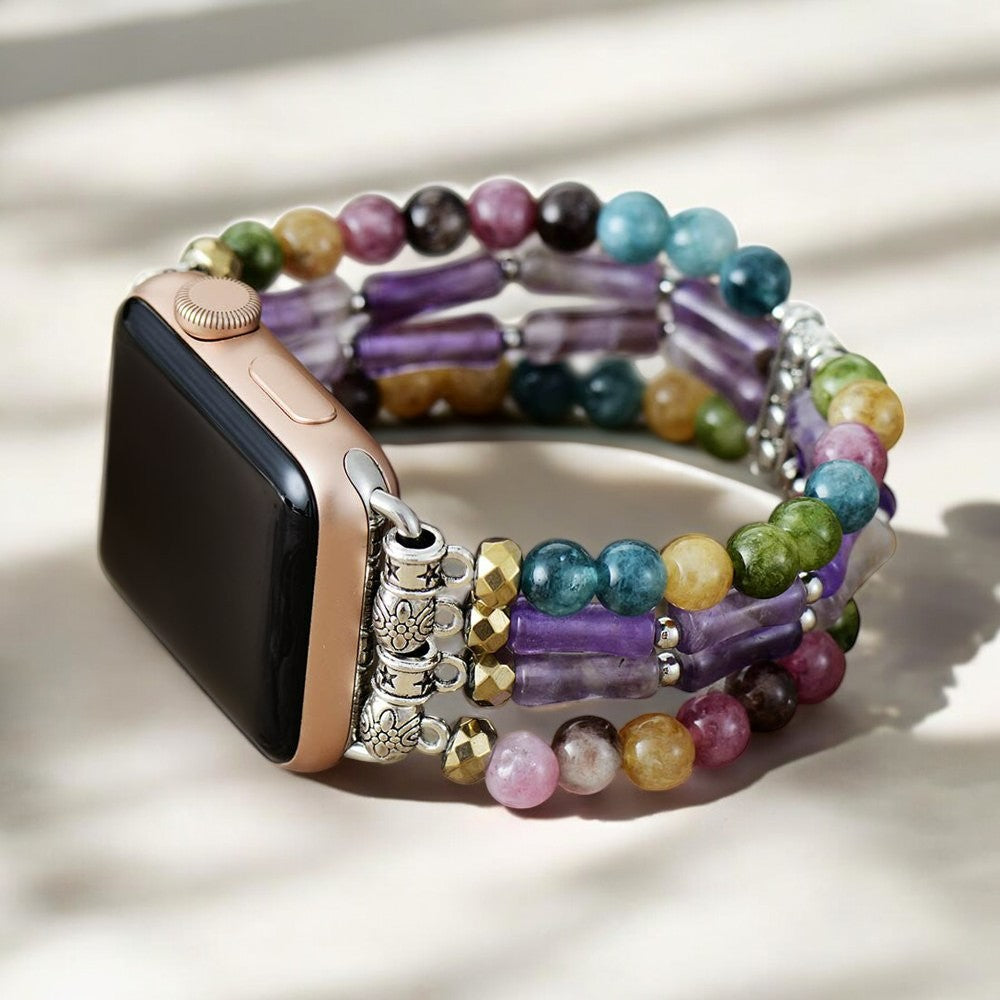 Bracelet extensible Mosaic Amethyst pour Apple Watch