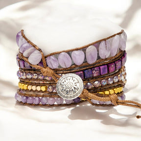 Bracelet magique en jade violet pour Apple Watch