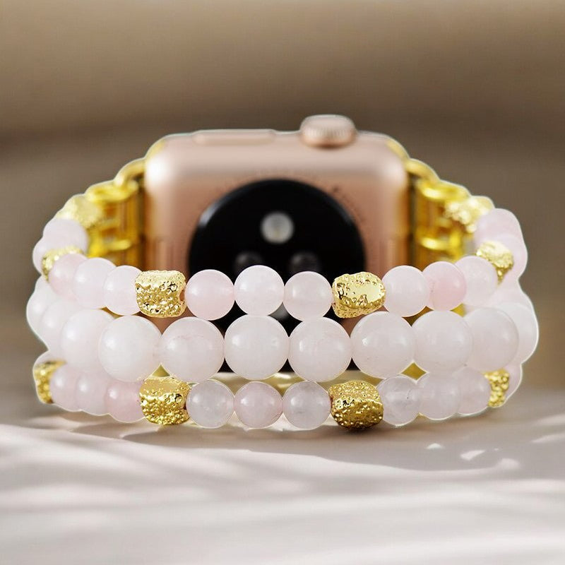 Rosequarz Stretch Apple Watch Armband