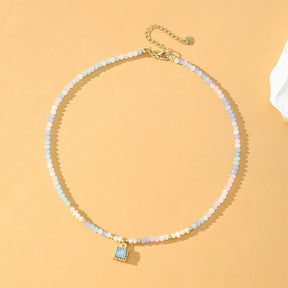 Collier ras du cou en cristal Tranquil Sky