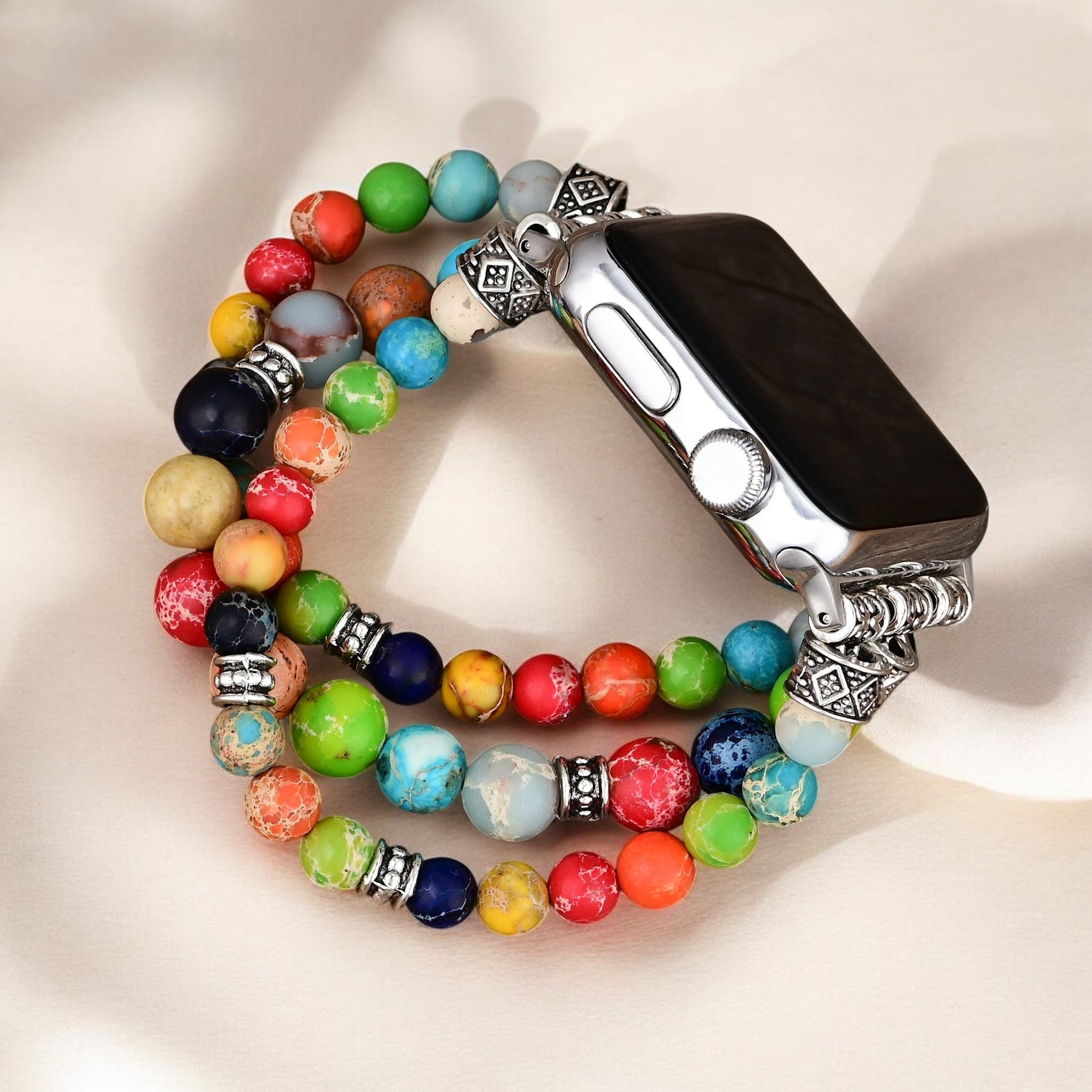 Bracelet Apple Watch extensible Chakra vibrant