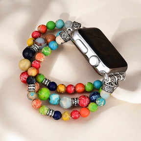 Bracelet Apple Watch extensible Chakra vibrant