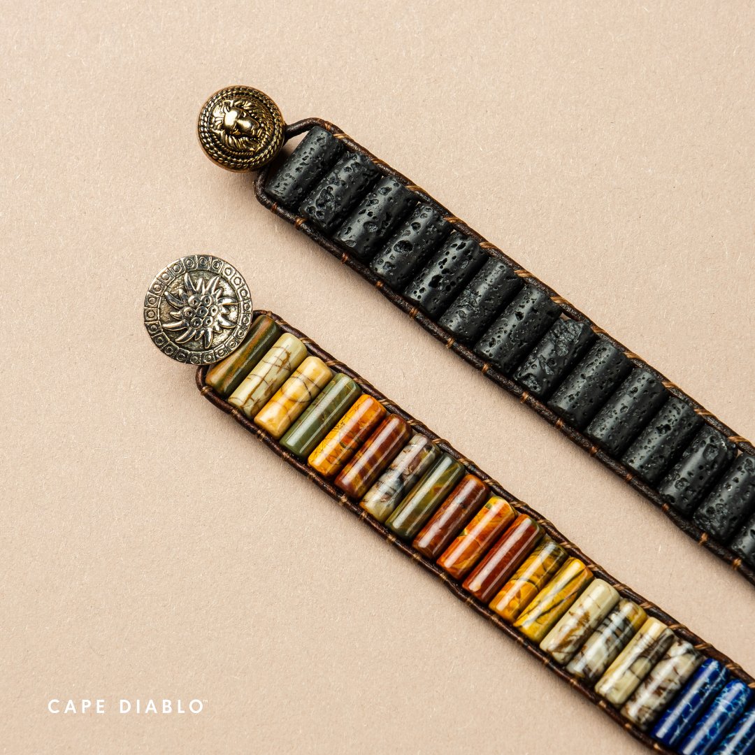 Men's Warrior Jasper Bracelet - Cape Diablo